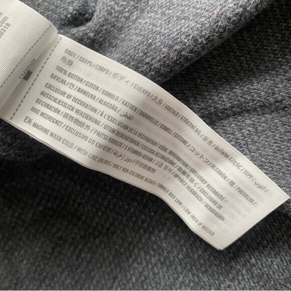 Abercrombie & Fitch Shirt Mens Large Relaxed Soft Thermal Gray Henley Waffle - Picture 7 of 7